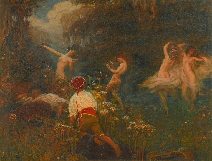 First Sketch for the Vintage Morn by Herbert James Draper — hand-painted fantasy oil painting reproduction on canvas