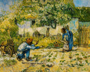 First Steps (after Millet) by Vincent van Gogh — hand-painted botanical oil painting reproduction on canvas
