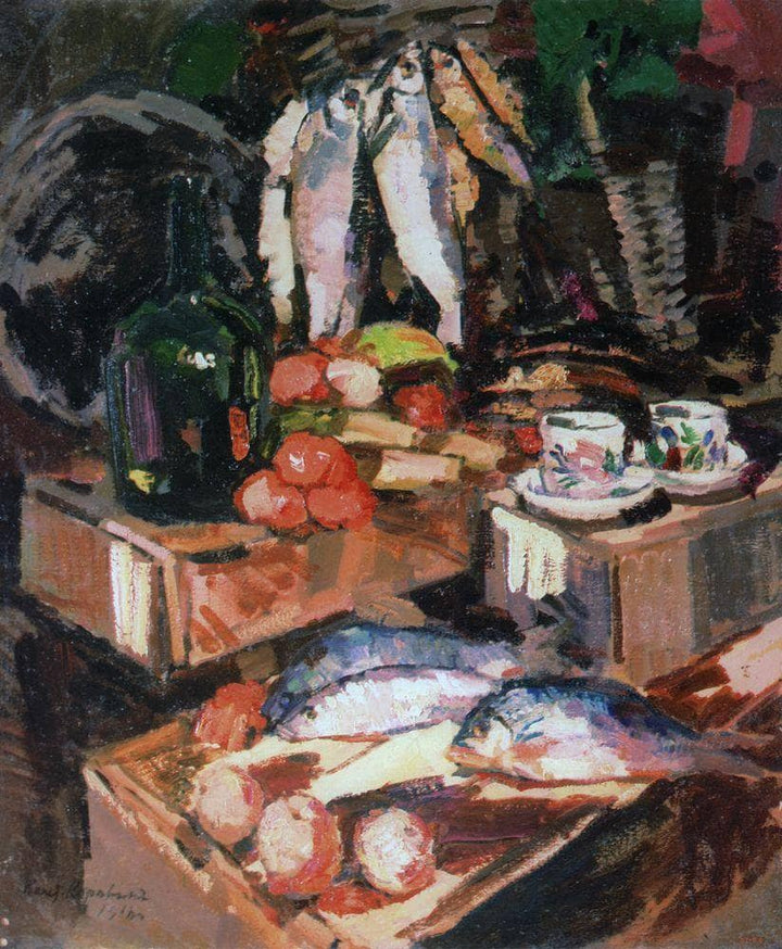 Fish by Konstantin Korovin — hand-painted religion oil painting reproduction on canvas