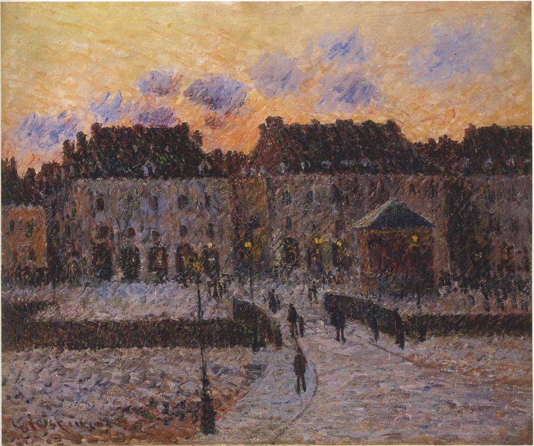 Fish market at the Port of Dieppe - Gustave Loiseau