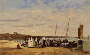 Fishermen of Kerhor Receiving a Blessing at Plougastel - Eugene Boudin