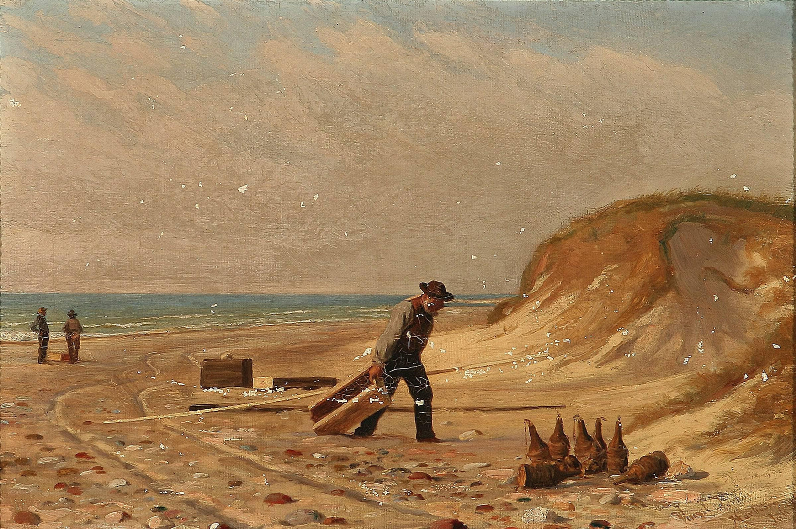 Fishermen on the beach