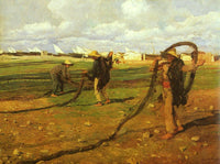 Fishermen pull in the nets by Joaquín Sorolla — hand-painted eco oil painting reproduction on canvas