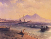 Fishermen Returning Near Naples