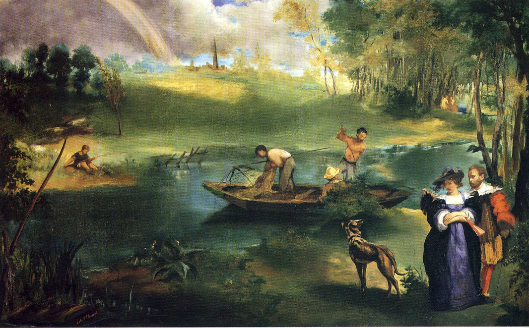 Fishing by Edouard Manet — hand-painted animal oil painting reproduction on canvas