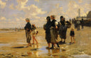 Fishing for Oysters at Cancale by John Singer Sargent — hand-painted cultural oil painting reproduction on canvas