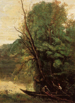 Fishing with Nets - Camille Corot