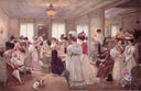 Five Hours at Paquin by Henri Gervex — group oil painting wall art, Impressionism