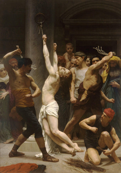 Flagellation of Our Lord Jesus Christ in modern living room