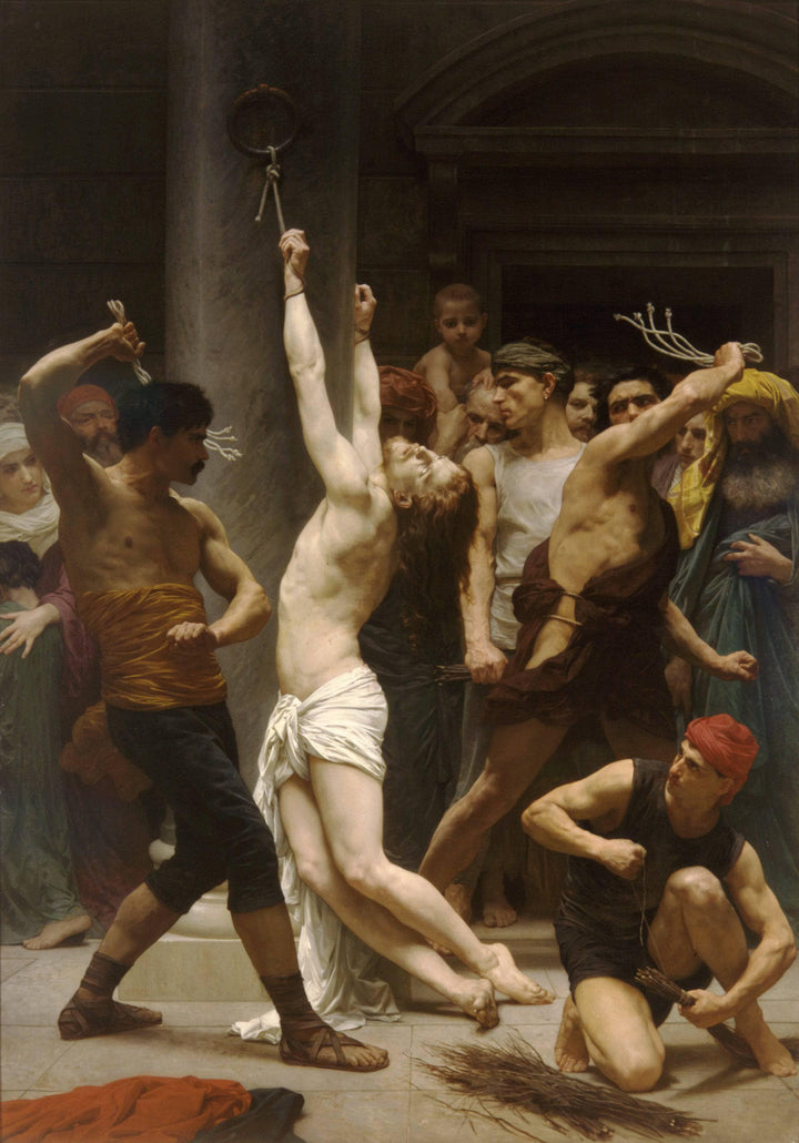 Flagellation of Our Lord Jesus Christ by William-Adolphe Bouguereau — hand-painted cultural oil painting reproduction on canvas