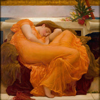 Flaming June by Frederic Leighton — hand-painted portrait oil painting reproduction on canvas