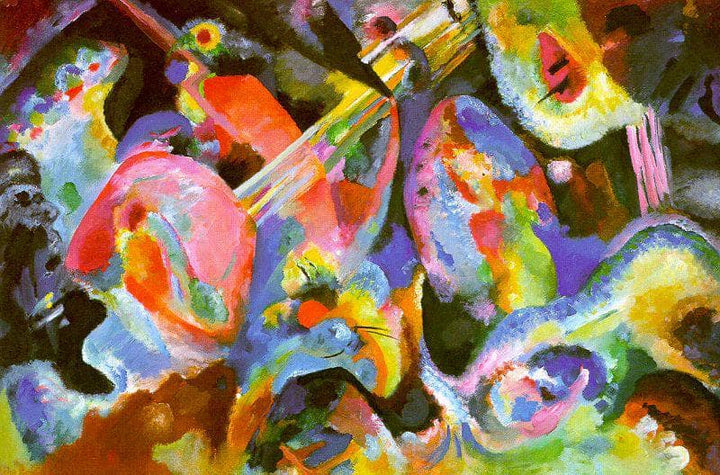 Improvisation. Deluge. by Wassily Kandinsky — hand-painted abstract oil painting reproduction on canvas