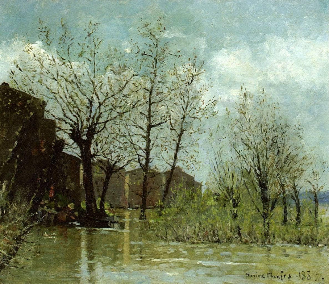 Flood by Maxime Maufra — hand-painted botanical oil painting reproduction on canvas