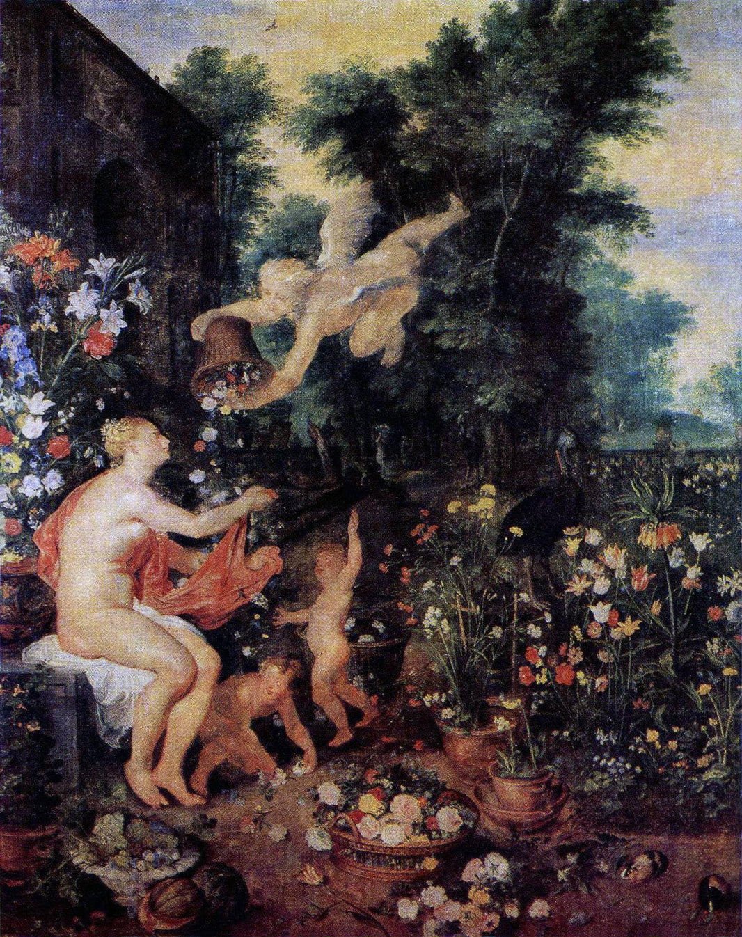 Flora E Zefiro by Jan Brueghel the Elder — hand-painted abstract oil painting reproduction on canvas