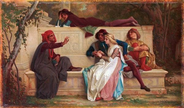 Florentine poet on gallery wrap