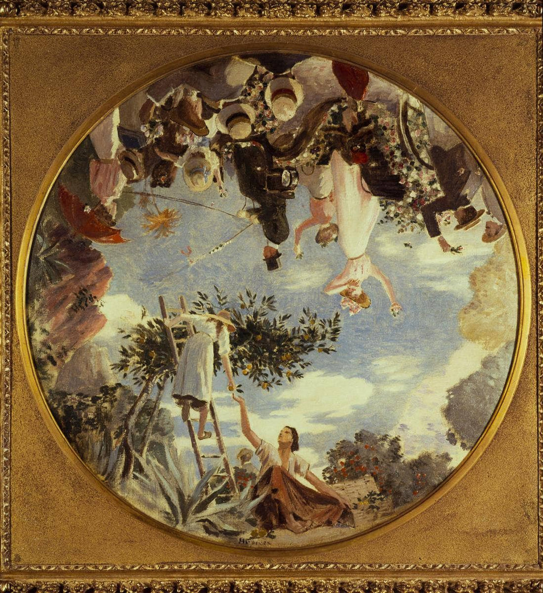 Flower battle in Nice by Henri Gervex — hand-painted cultural oil painting reproduction on canvas