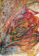 Flower of Warrant Houghton by Georgiana Houghton — hand-painted abstract oil painting reproduction on canvas