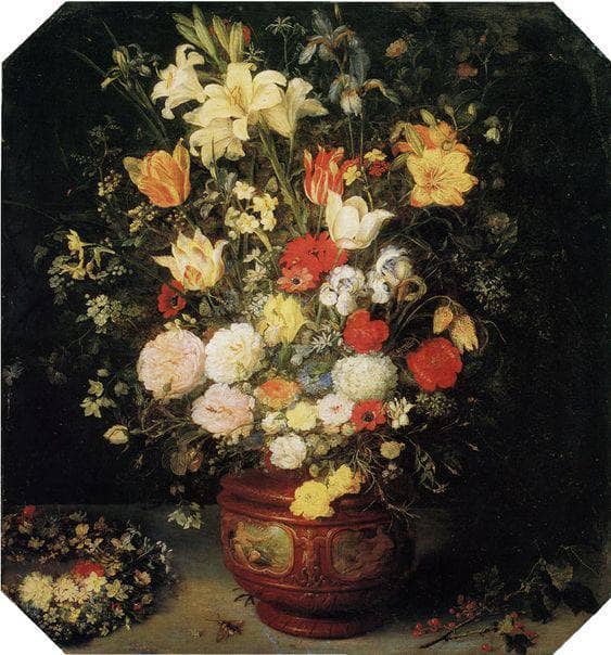 Flower Still Life by Jan Brueghel the Elder — hand-painted still oil painting reproduction on canvas