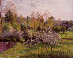 Flowering Apple Trees, Eragny - Camille Pissarro