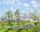 Flowering Orchard, Spring by Gustave Loiseau — hand-painted botanical oil painting reproduction on canvas