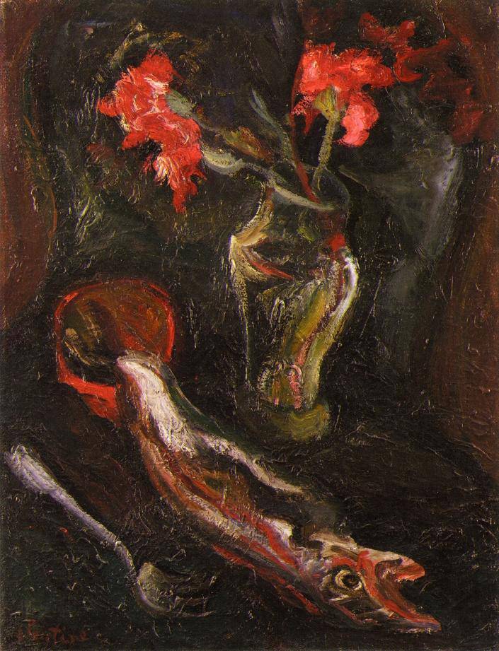 Flowers and Fish - Chaim Soutine