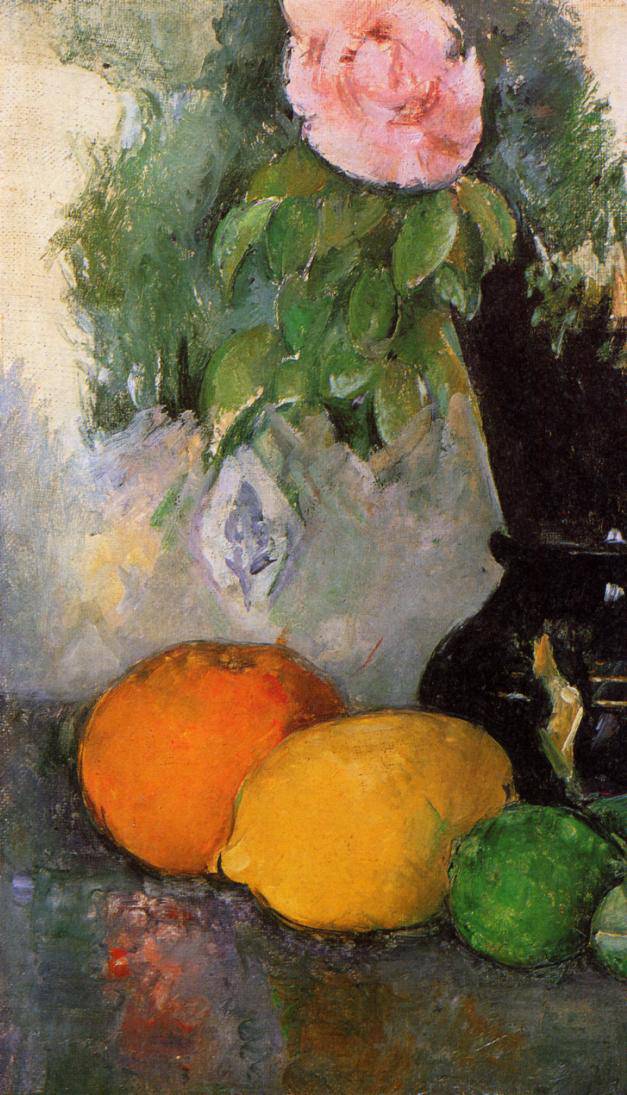 Flowers and Fruit - Paul Cezanne