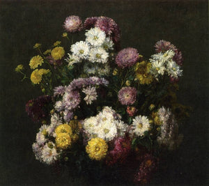 Flowers, Chrysanthemums - Henri Fantin-Latour