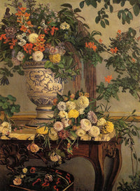 Flowers by Frederic Bazille — hand-painted botanical oil painting reproduction on canvas