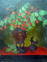 Flowers by Ilya Mashkov — hand-painted botanical oil painting reproduction on canvas