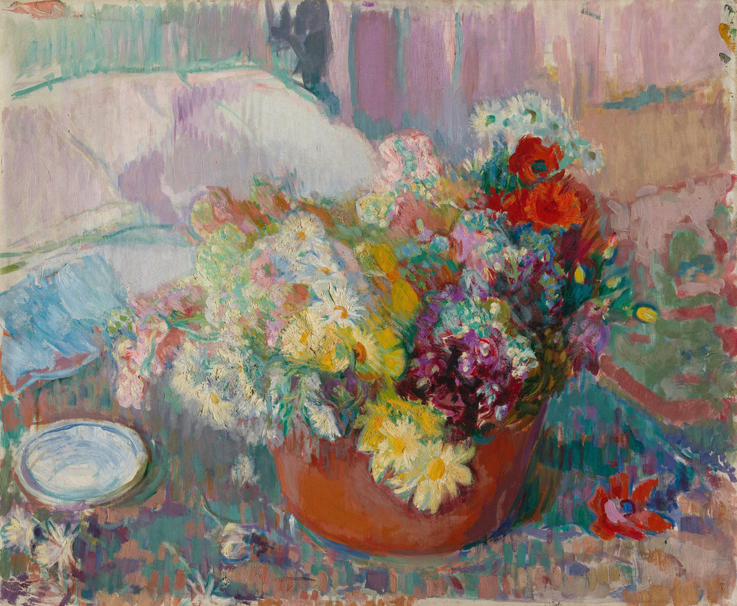 Flowers by Magnus Enckell — hand-painted still oil painting reproduction on canvas