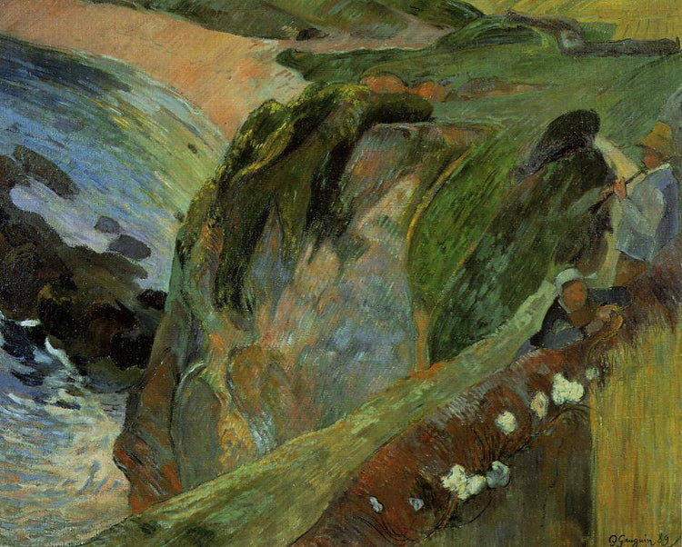 Flutist on the cliffs - Paul Gauguin