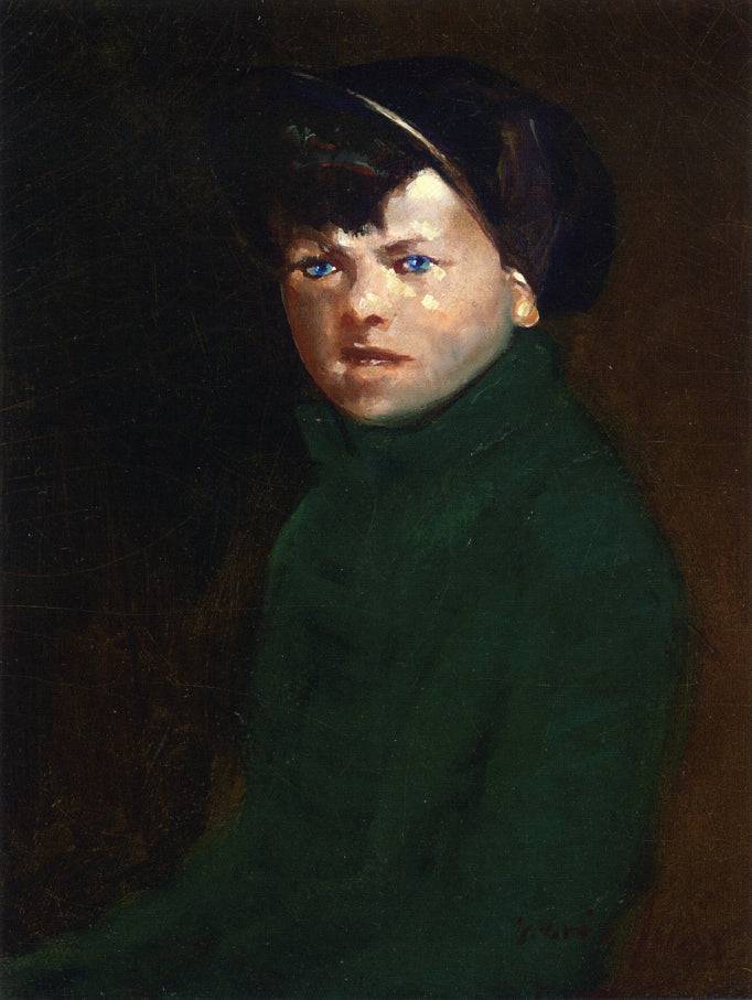 Flyweight Champion of Jumel Place by George Luks, hand-painted portrait oil painting reproduction on canvas
