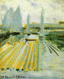 Fog and Small Sailboats by John Henry Twachtman — hand-painted impressionism oil painting reproduction on canvas