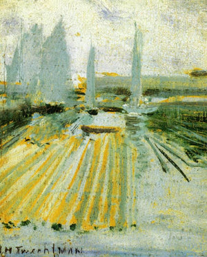 Fog and Small Sailboats - John Henry Twachtman