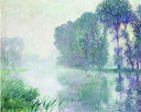 Fog, Morning Effect by Gustave Loiseau — hand-painted botanical oil painting reproduction on canvas