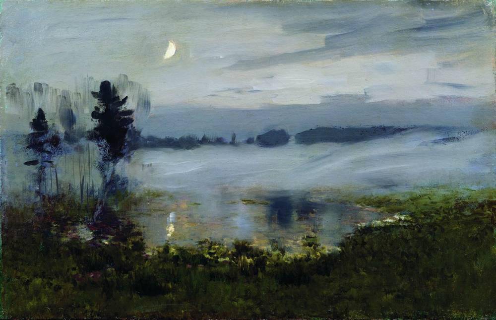 Fog over water - Isaac Levitan