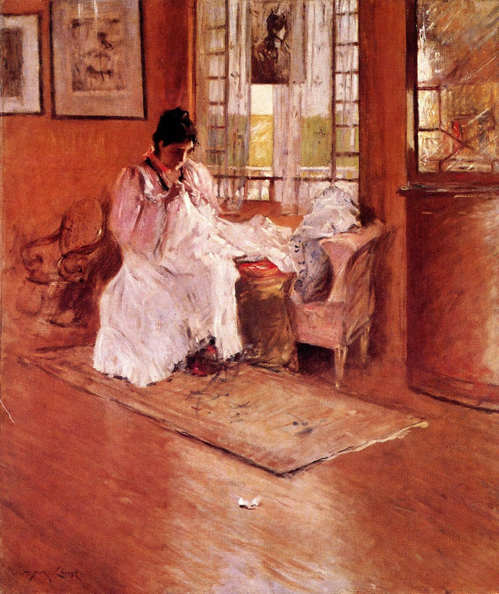 For the Little One, aka Hall at Shinnecock by William Merritt Chase — hand-painted eco oil painting reproduction on canvas