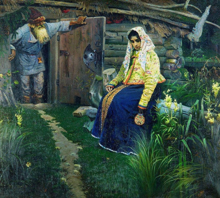 For the love potion by Mikhail Nesterov — hand-painted landscape oil painting reproduction on canvas