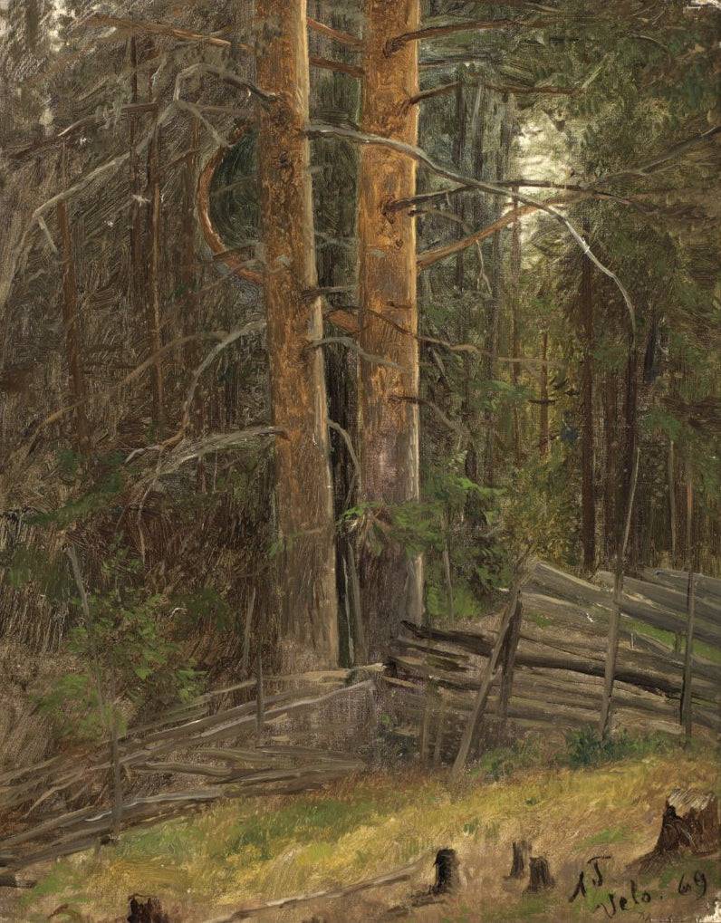 Forest interior - Adolph Tidemand