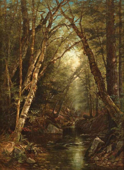 Forest Interior in home office