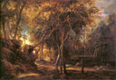 Forest Landscape at the Sunrise by Peter Paul Rubens — forest oil painting wall art, Baroque