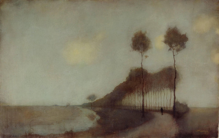 Forest Road near Oranjewoud by Jan Mankes — hand-painted landscape oil painting reproduction on canvas