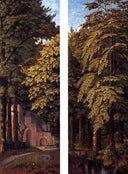Forest Scene by Gerard David — hand-painted botanical oil painting reproduction on canvas