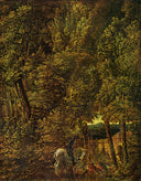 Forest Scene with Saint George Fighting the Dragon by Albrecht Altdorfer — religion oil painting wall art, Northern Renaissance