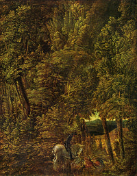 Forest Scene with Saint George Fighting the Dragon