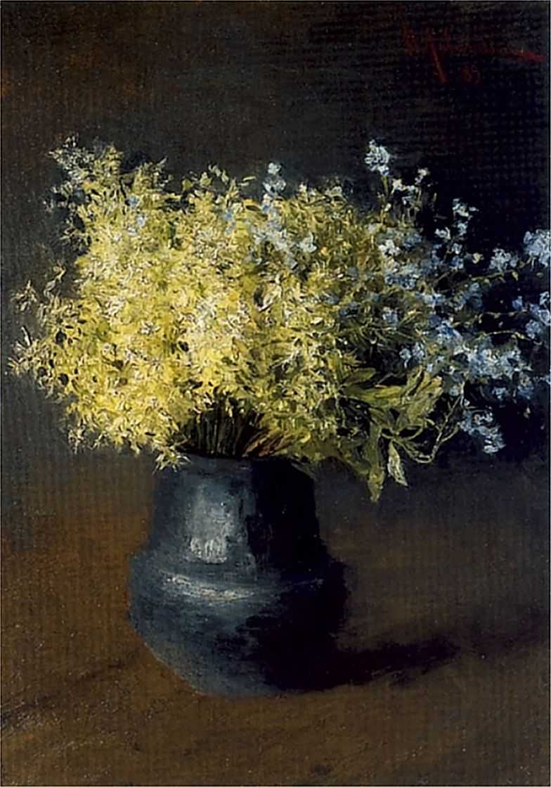 Forest violets and forget-me-nots - Isaac Levitan