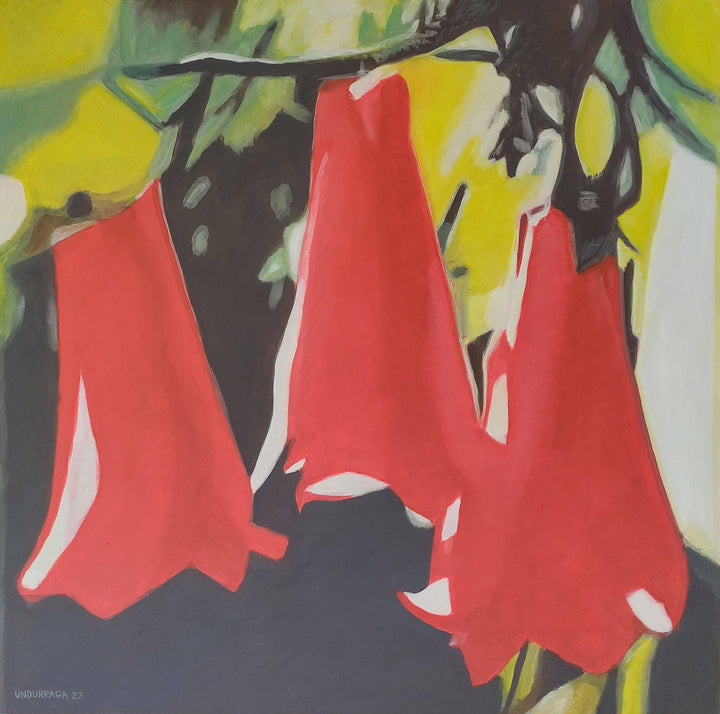 Fósforos Copihue by Gregorio Undurraga — hand-painted abstract oil painting reproduction on canvas