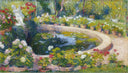 Fountain in the Center of the Park by Henri Martin — hand-painted botanical oil painting reproduction on canvas