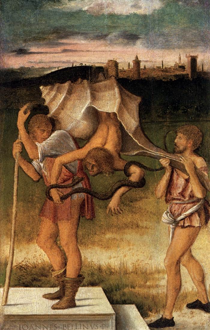 Four Allegories Falsehood (Wisdom) by Giovanni Bellini — hand-painted cultural oil painting reproduction on canvas