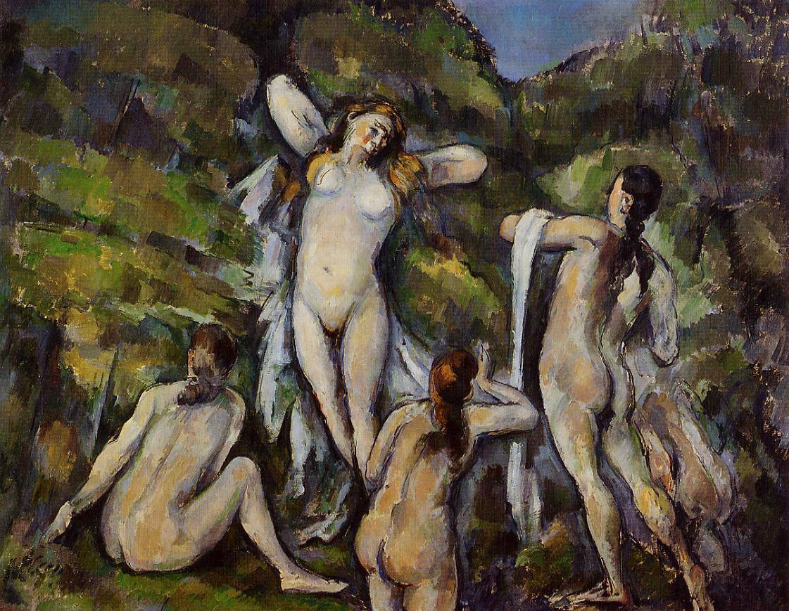 Four Bathers - Paul Cezanne